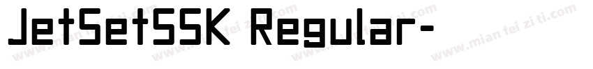 JetSetSSK Regular字体转换